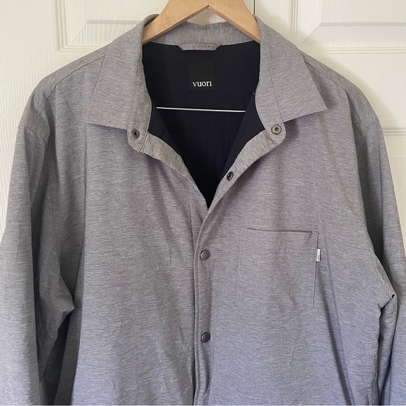 Vuori Men’s Atlas Jacket Shacket Button Up Coat Grey Size XL - Picture 5 of 12